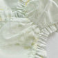 Aconiconi Luxury Off White floral print Puff Sleeve French cottaage bridal Dress- Yurui Chuning