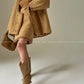 Brownie autumn wool retro tweed suit skirt jacket - Dunnu