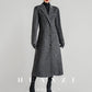 Huanzi high-end waist sheep wool double-sided autumn winter coat - fiee