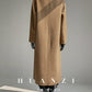 Huanzi high-end double-sided cashmere wool tweed blazer  coat - Vellor