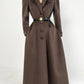 Huanzi French Hepburn style high-end double-sided cashmere wool tweed coat - Siriio