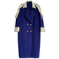 Huanzi high-end blue double-sided cashmere women 's wool coat - Marumi