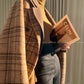 Chestnut double-faced wool winter coat- Mountain wild