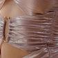DOLLY Luxury Sleeveless Skin Revealing Tube Top Hollow Birthday Dress-MIA