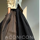 Aconiconi Elegant Black French Sleeveless High Waist Tutu Dinner Dress- Baileys