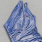 DOLLY Elegant Electric Blue Off Shoulder Halter Neck Dinner Dress-JU  (V)