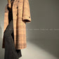 Chestnut double-faced wool winter coat- Mountain wild