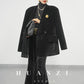 Huanzi tailors spring autumn velvet blazer - Carst