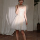 DOLLY Elegant Off White Sleeveless Sequin Long Wedding Guest Dress-Star