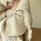 Aconiconi Boho Long Loose Knitted Sweater Tassel Jacket-Loose Tea Quinoa