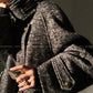Luxury full Winter Coat Bubble gum Pink Inkstone wool long coat - Lanshan