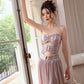 DOLLY Luxury Sleeveless Skin Revealing Tube Top Hollow Birthday Dress-MIA