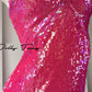 DOLLY Elegant Pink Barbie V-Neck Sleeveless Sequin Long Party Dress-JOY