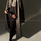 Luxury full Winter Coat Bubble gum Pink Inkstone wool long coat - Lanshan