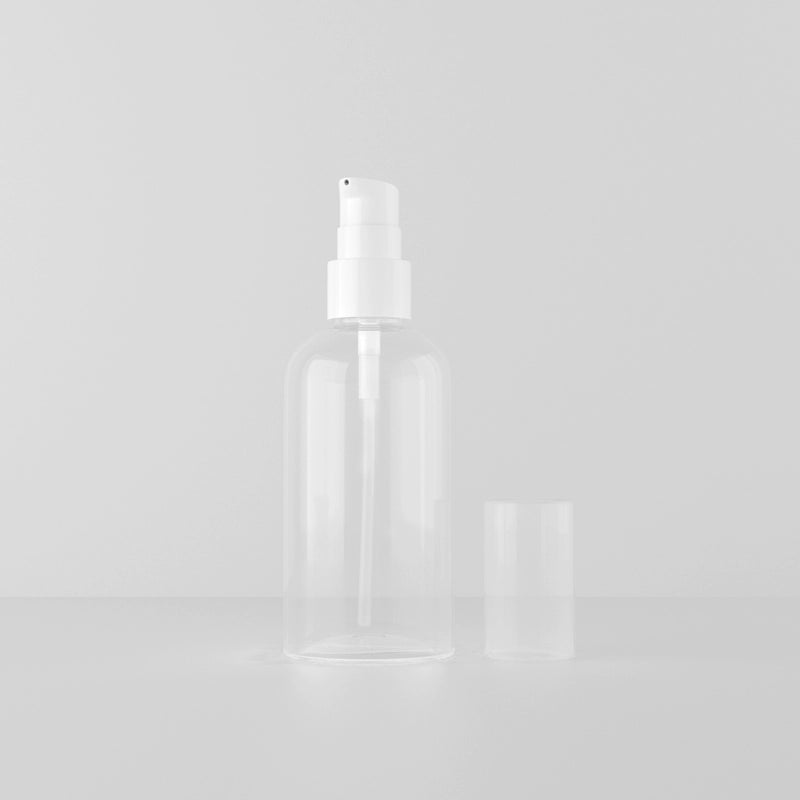 DONE 75ml Short Round Shoulder Beak Bottle Cosmetic Transparent Packaging Bottle Lotion Press Bottle Plastic PET Bottle