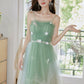 DOLLY Luxury Gradient Puffy Tube Top Sleeveless Long Princess Dress-HARIS