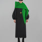 Huanzi designer double-sided cashmere coat mid-length contrast autumn  winter wool coat - Time