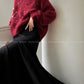 Fold Streamer Weaving Shadow Alpaca Lazy Sweater - hbye