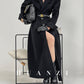 Huanzi French Hepburn style high-end double-sided cashmere wool tweed coat - Siriio