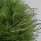 DOLLY Luxury Sliver Retro Style Green Feather Tube Top Long Glitter Party Dress-THEKLA