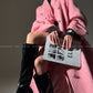 Luxury full Winter Coat Bubble gum Pink Inkstone wool long coat - Lanshan