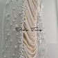 DOLLY High End Off White Halter Neck Pearl Handmade wedding bridal Dress-Kiki