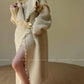 Aconiconi Boho Long Loose Knitted Sweater Tassel Jacket-Loose Tea Quinoa