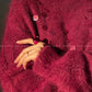 Fold Streamer Weaving Shadow Alpaca Lazy Sweater - hbye