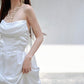 DOLLY Luxury White Bandeau Stain High Waist Long Wedding Dress-Lola