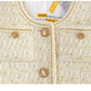 Huanzi spring autumn heavy couture tweed coat jacket - Kindr