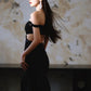 DOLLY  High End Black Off Shoulder Sequin Tube Top Long Banquet Dress-Maris