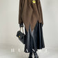 Huanzi wool tweed autumn  winter short cashmere double-sided coat - Talfy