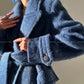 Aconiconi｜Galan Sumu long-haired high-grade woolen long coat- Kalanchoe
