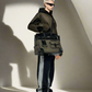 Army green Retro birkin inspired handmade canvas men business travel tote women's weekender travel overnight weekend handbag
