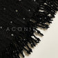 Aconiconi Elegant Black Retro High Waist Diamond Tassel Chic Skirt-  Shallow Light