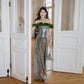 DOLLY Luxury Sliver Retro Style Green Feather Tube Top Long Glitter Party Dress-THEKLA