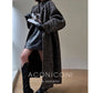 Luxury full Winter Coat Bubble gum Pink Inkstone wool long coat - Lanshan