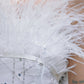 DOLLY Luxury White Fluffy Feather transparent Sequin Birthday bridal Dress-SONIA