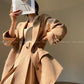 Aconiconi Girl Full wool French long sleeve Blazer pleated skirt - Maillard