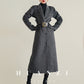 Huanzi high-end waist sheep wool double-sided autumn winter coat - fiee