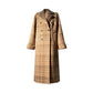 Chestnut double-faced wool winter coat- Mountain wild