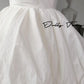 DOLLY Elegant White Tube Top Long Puffy High Waist Wedding Dress-GRACE