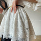Aconiconi Heavy ruffled lace skirt top - Begonia