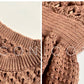 Aconiconi Elegant Brown Sleeveless 100% cotton Crochet Knitted Long midi Dress - Alice Dream