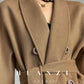 Huanzi high-end double-sided cashmere wool tweed blazer  coat - Vellor