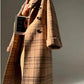 Chestnut double-faced wool winter coat- Mountain wild