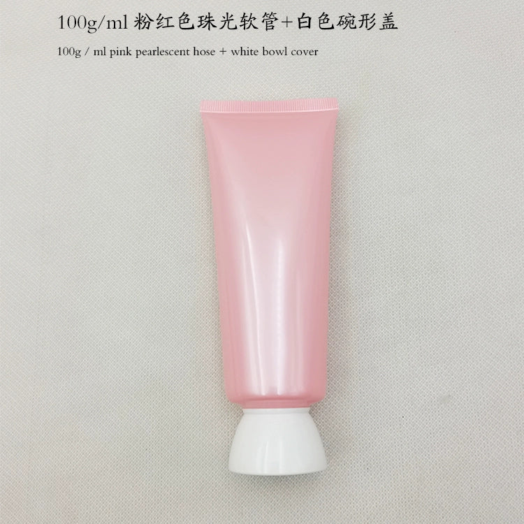 Spot 100gml custom skin care products, cosmetics, facial cleanser, hand cream, pink hose, sub-bottle, packaging material tube