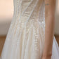 DOLLY Elegant Off White Sleeveless Sequin Long Wedding Guest Dress-Star