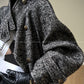 Luxury full Winter Coat Bubble gum Pink Inkstone wool long coat - Lanshan