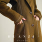 Huanzi high-end waist sheep wool double-sided autumn winter coat - fiee